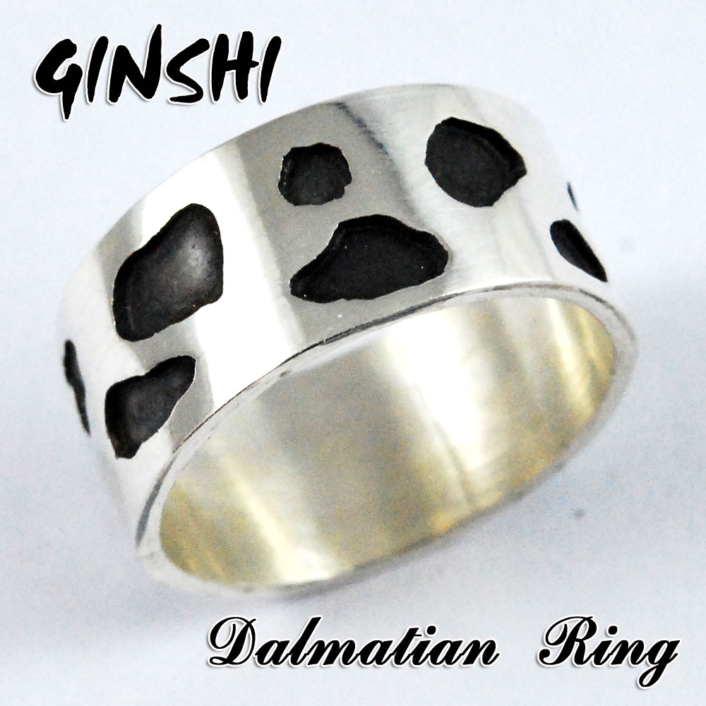 【ＧＩＮＳＨＩ】ダルメシアン/Dalmatian/幅広/ドット/リング/指輪【オーダーメイド】