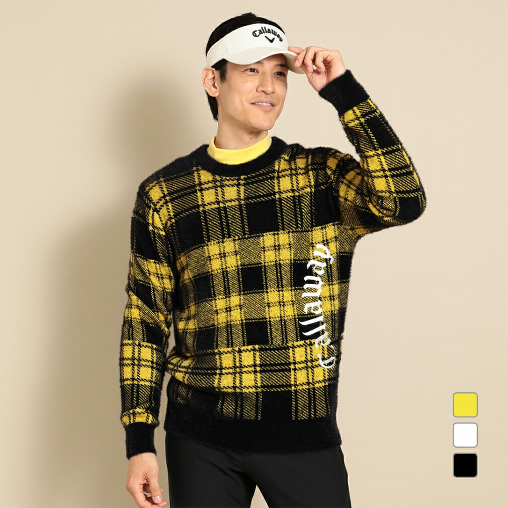 最新作 devereux golf ニットセーター チェッカー クルーネック 1155623613_17.jpg