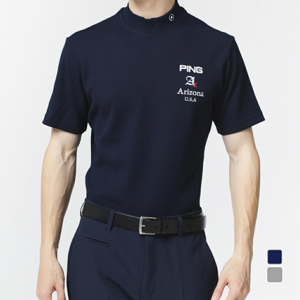 PING - coco 中古 ピン PING メンズ 長袖シャツ XL 青 ハーフジップ 裏あったか素材 PING - coco 中古 ピン PING メンズ 長袖シャツ XL 青 ハーフ