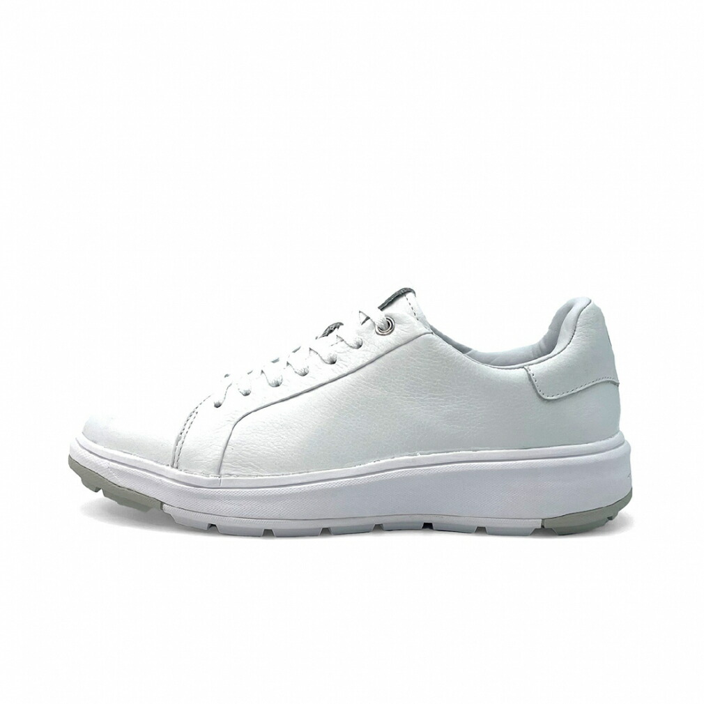 PARASHOE 本革 クラシック ゴルフシューズ サドル（白×黒