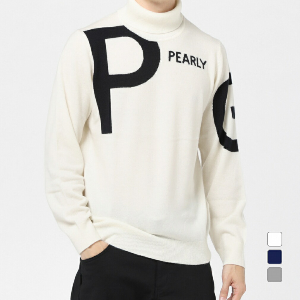 パーリーゲイツ ゴルフ 薄手 長袖 ニット プルオーバー セーター