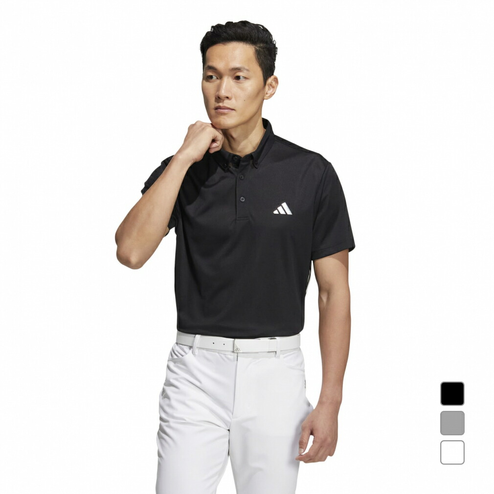 adidas golf アディダスゴルフ 半袖 ゴルフ ウェア ロゴ 人気 adidas ポロシャツ ビッグ アディダスロゴ 半袖モックネック