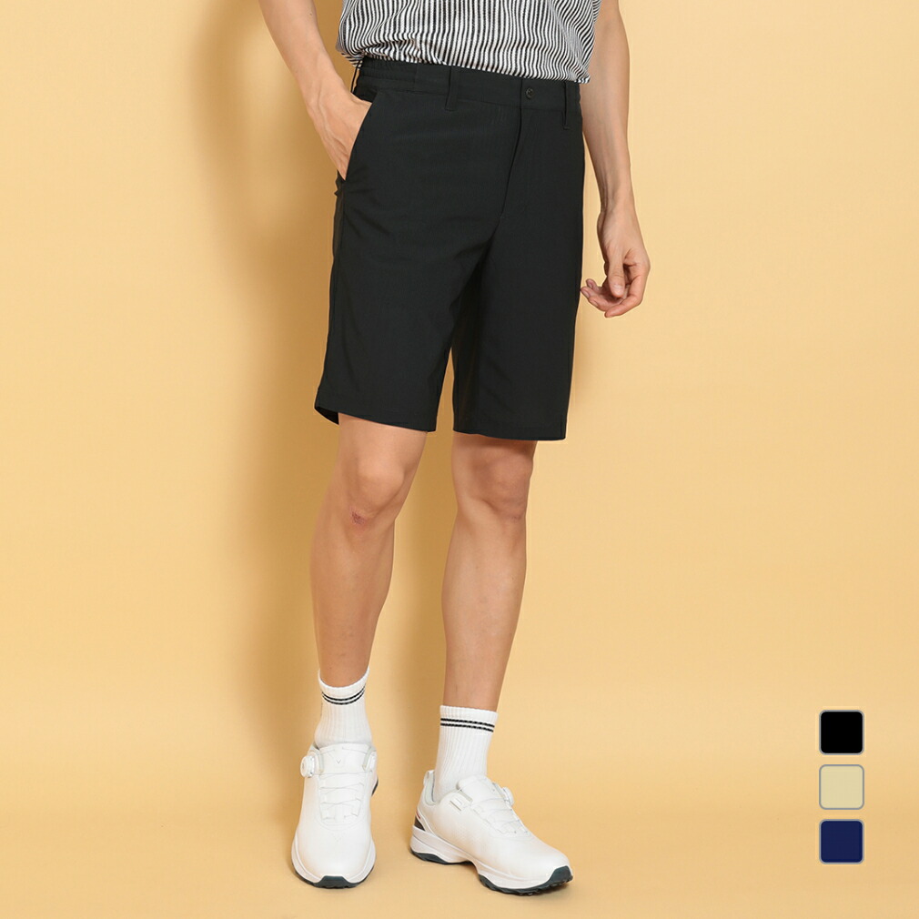 ANTI COUNTRY CLUB 5525ブラック ゴルフショートパンツ セール アディダスゴルフ タックフレアショートパンツ ゴルフ