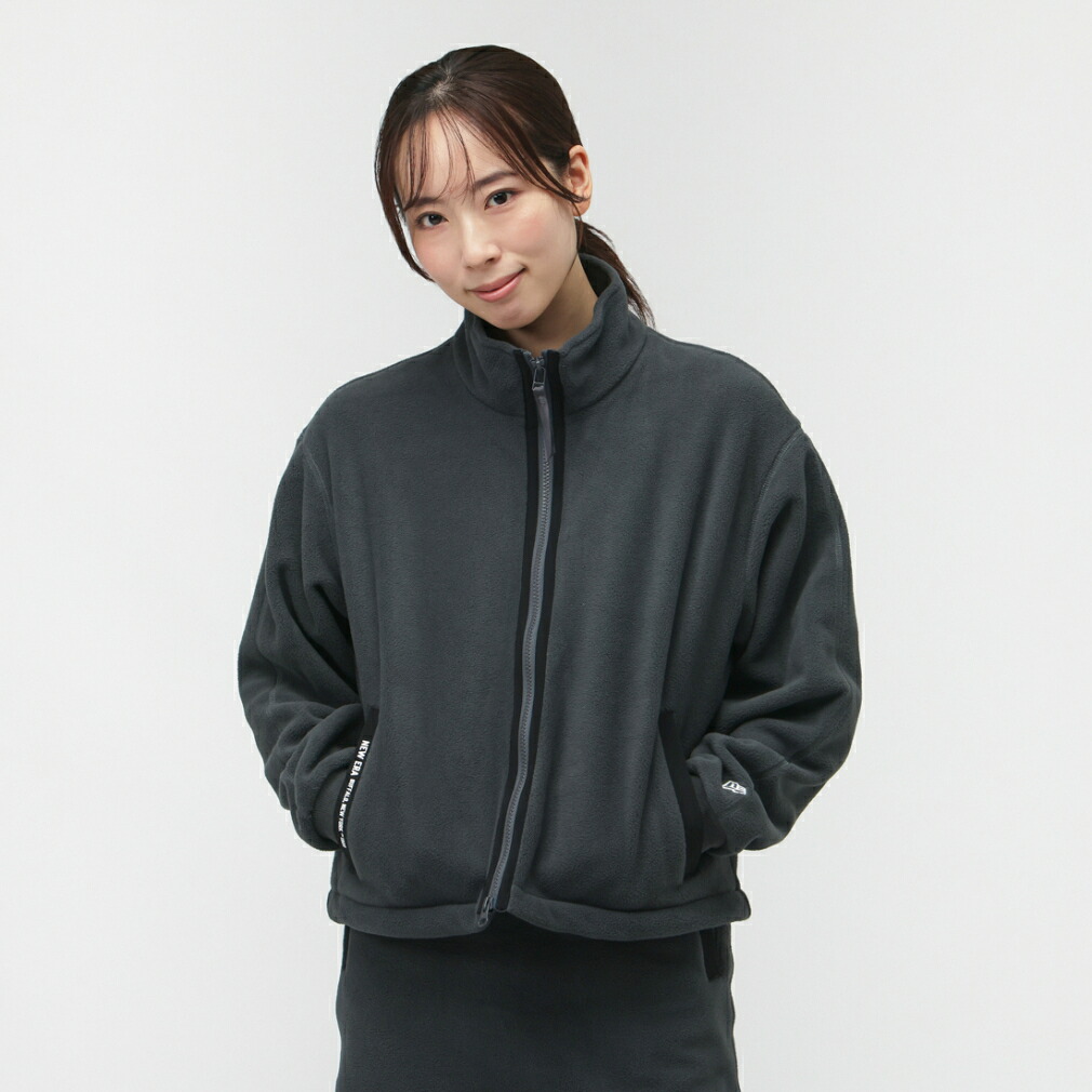 ニューエラ レディース ゴルフウェア アウターウェア 秋 冬 GFW FLEECE FULL ZIP JACKET CHA (14669820) NEW ERA｜GORA店 Supported by GOLF5