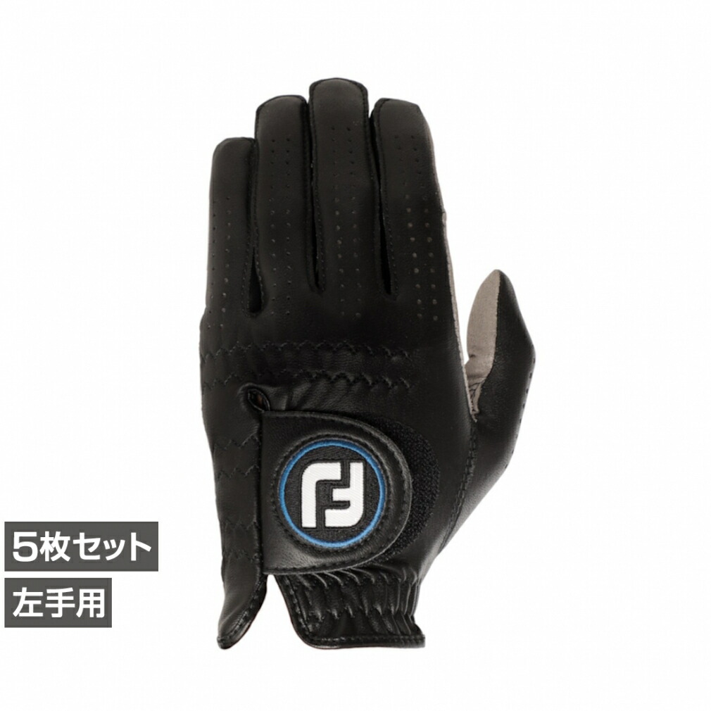 フットジョイ ゴルフグローブ 5枚セット 20 ナノロックツアー FGNT20 左手用 ブラック (0353038862) メンズ FOOT JOY FJ