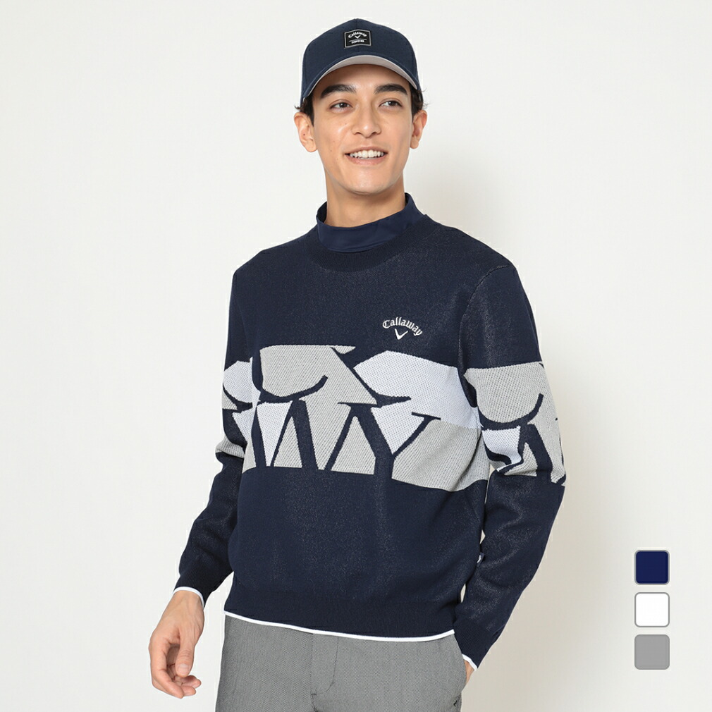 楽天市場】キャロウェイ ゴルフウェア 長袖セーター 秋 冬 ロゴ