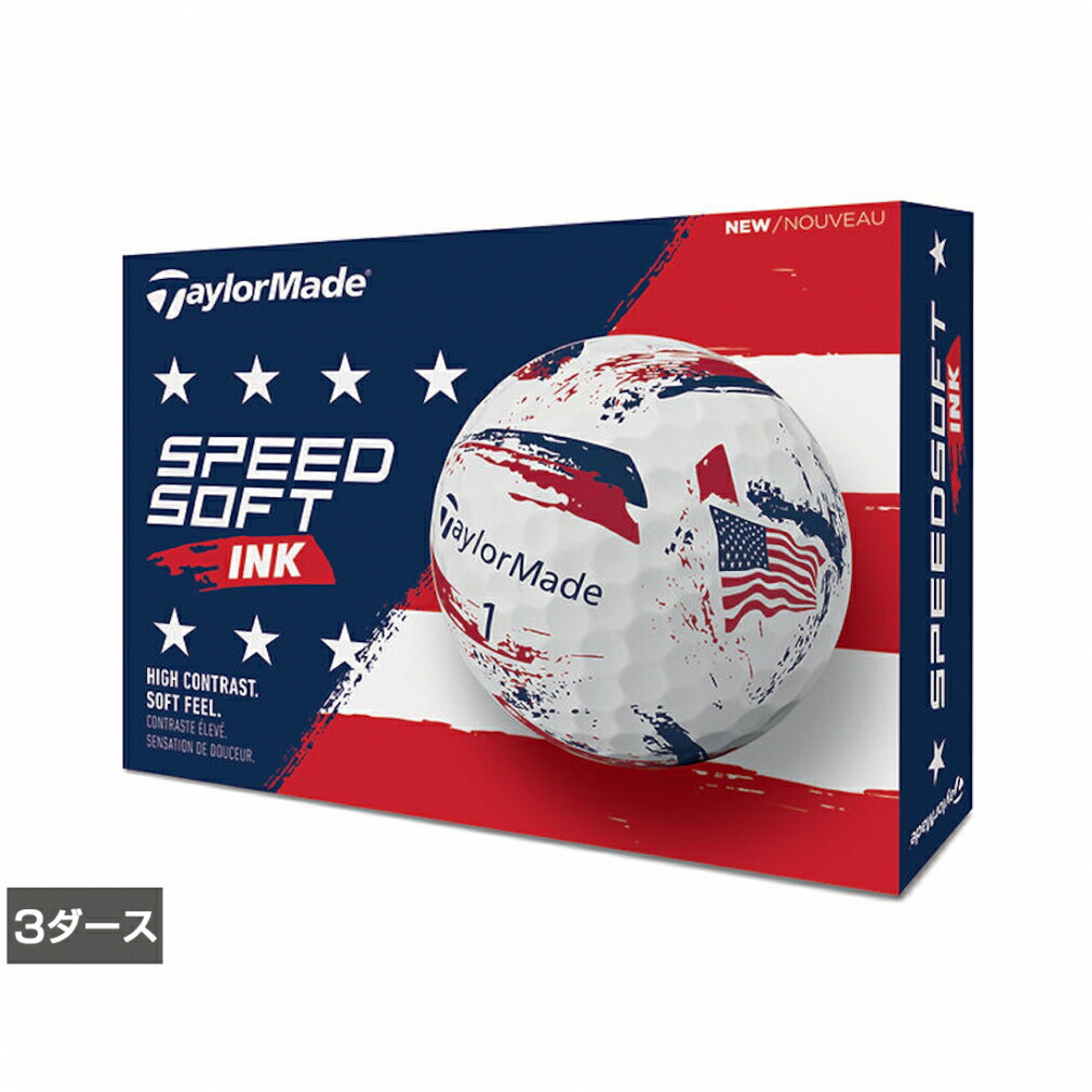 テーラーメイド TM26 SpeedSoft Ink USA (N3635901) 3ダース(36球入) ゴルフ 公認球 TaylorMade