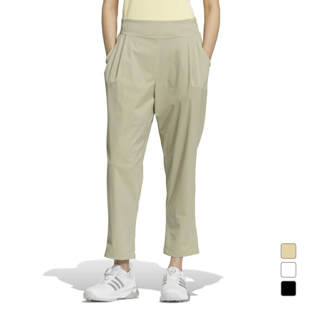 アディダス レディース ゴルフウェア クロップドパンツ 春 夏 CLIMACOOL EX-STRETCH ACTIVE プルオン クロップドパンツ (MIQ48) adidas