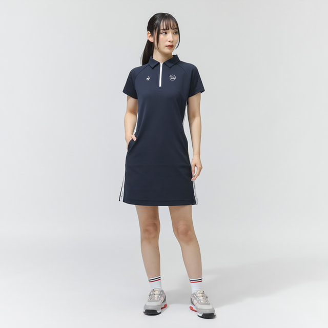ルコックスポルティフ ゴルフ レディース ゴルフウェア 半袖ワンピース 春 夏 ワンピース (LG6SOP00L) le coq sportif GOLF