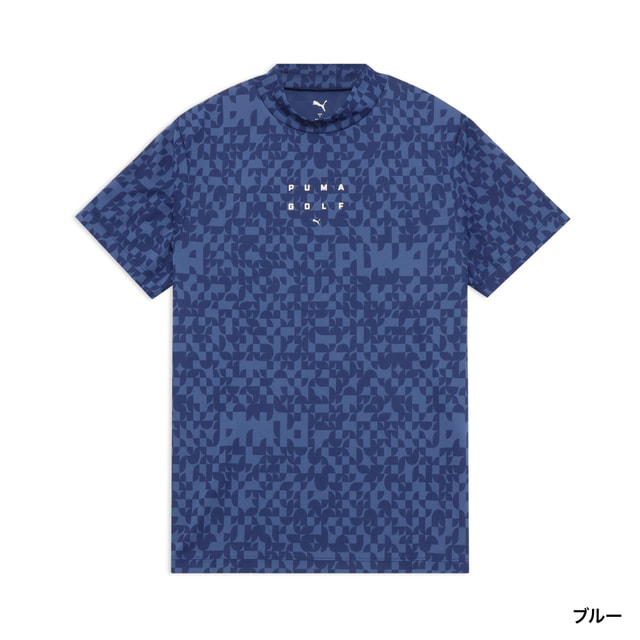プーマ ゴルフウェア 半袖シャツ 春 夏 ゴルフPB GRAPHIC MOCKNECK S/S (637959) メンズ PUMA