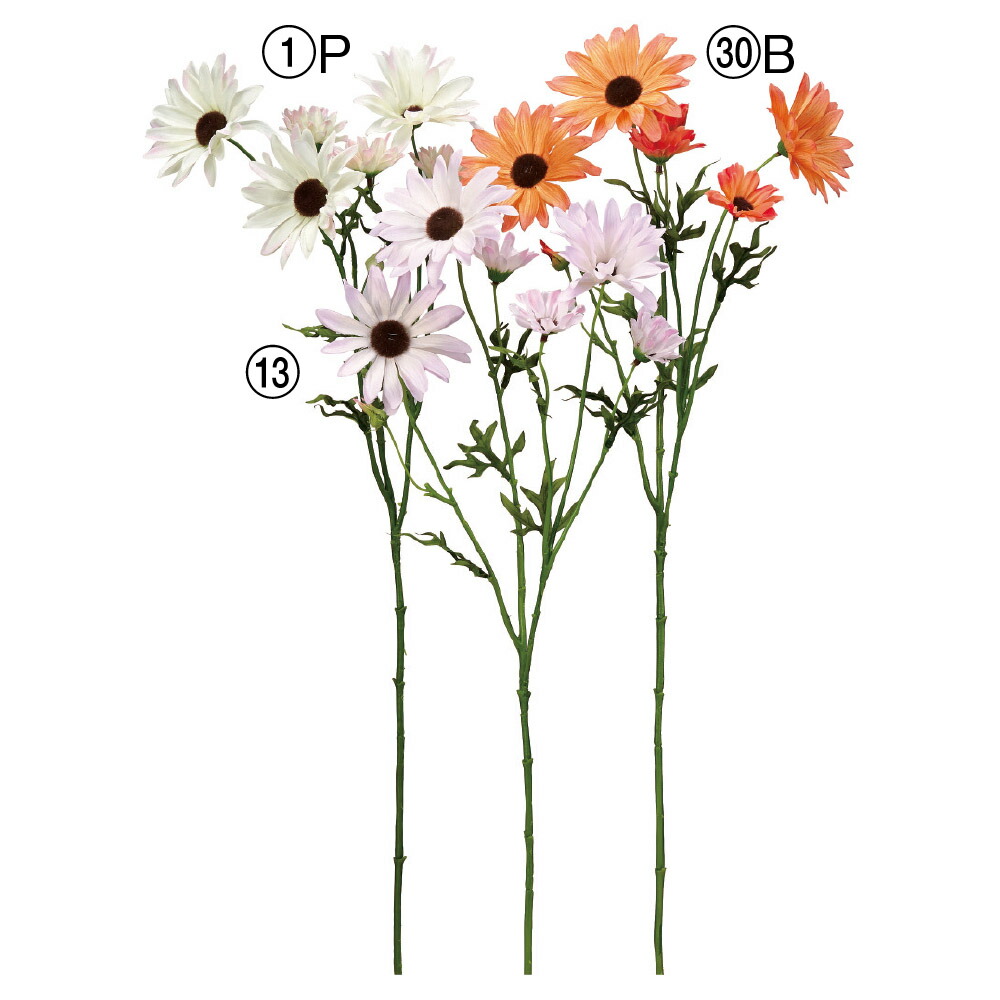 楽天市場】造花 とりよせ品 ミルクデージースプレー デージー デイジー