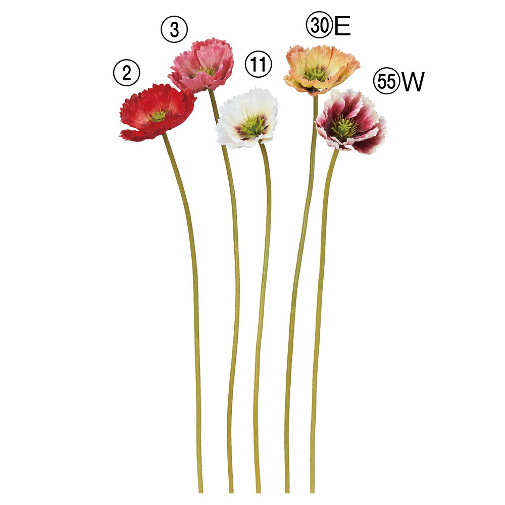 楽天市場】造花 とりよせ品 ポピー ひなげし ヒナゲシ 虞美人草