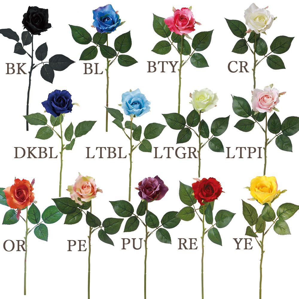 楽天市場】造花 とりよせ品 ニューエリザローズ バラ 薔薇 一輪