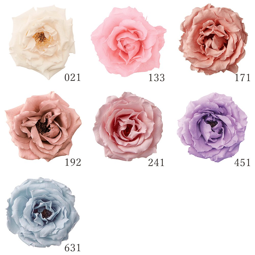 プリザーブドフラワー 花材(14)　ローズ　4個 プリザーブドフラワー 花材(14) ローズ 4個