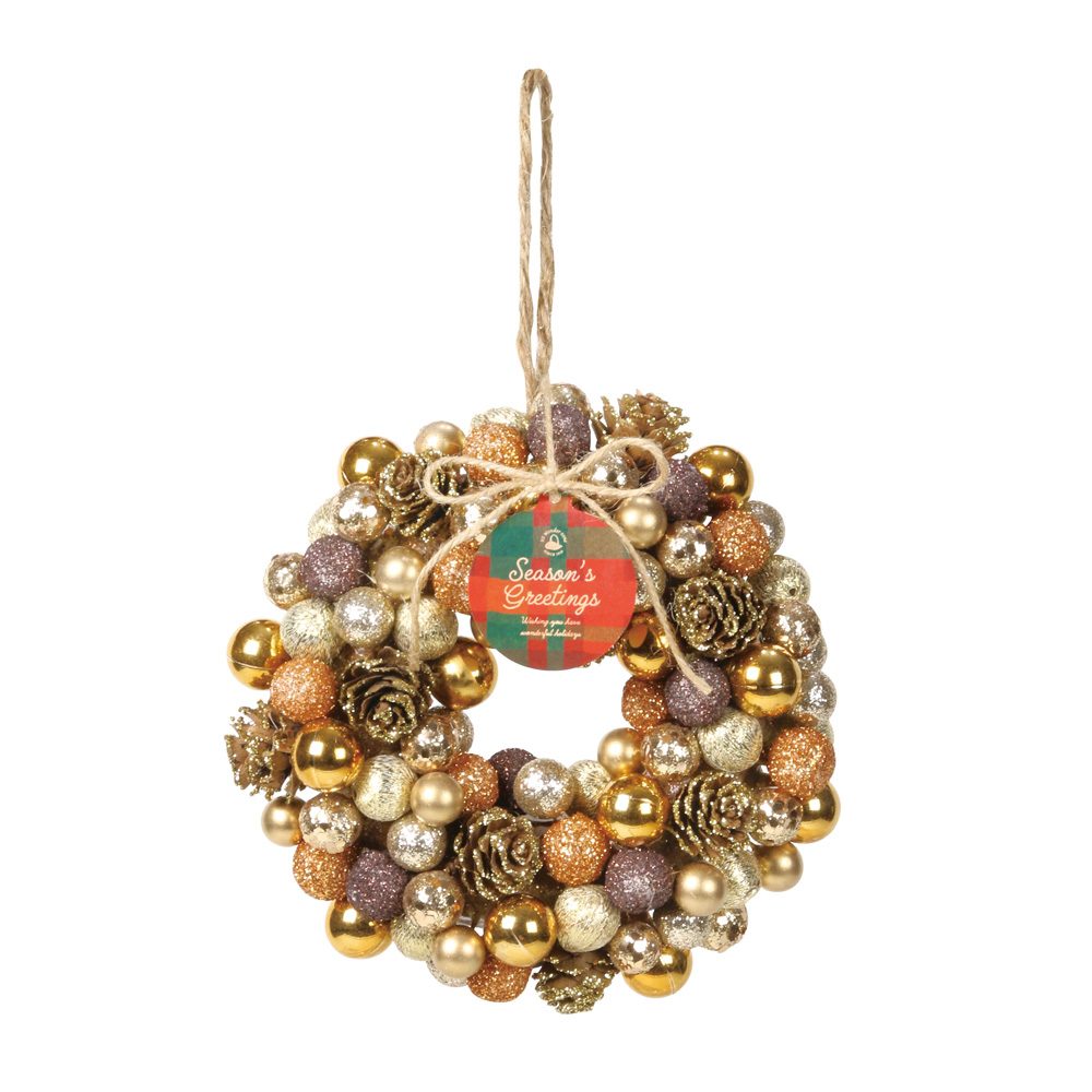 楽天市場】クリスマスリース ドライフラワー リース [赤いリンゴと