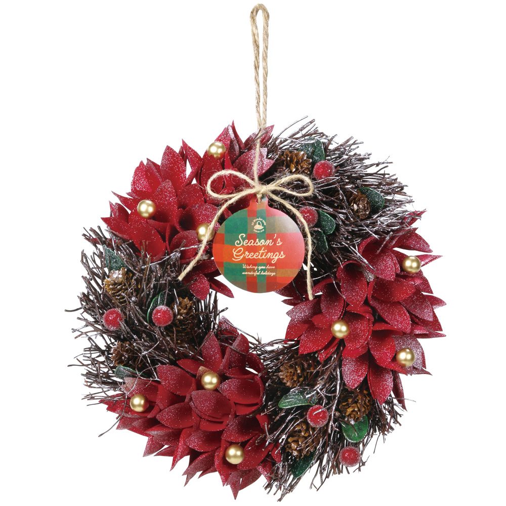 *Workshop Sakura*ヴァイオレットクリスマスリース(特大)