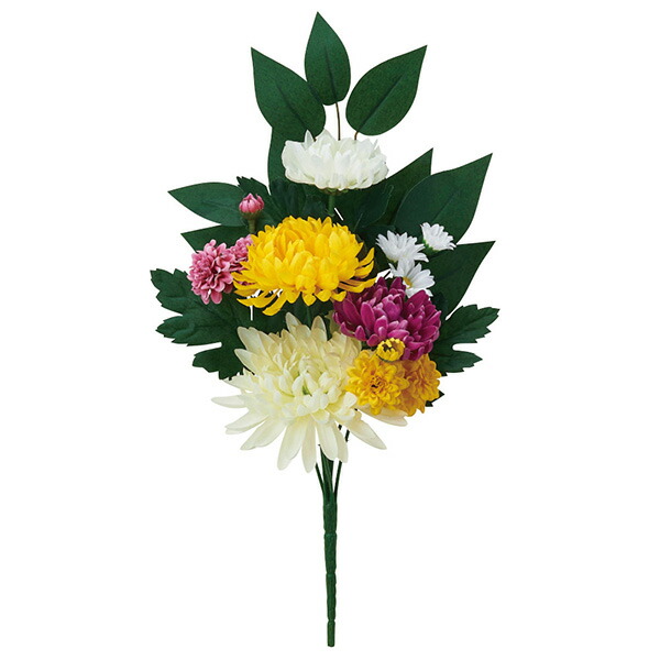 造花 仏花 とりよせ品 Asca アスカ ミックス造花仏花 お供え花 供花 墓花 盆花 お盆 お彼岸 お葬式 お悔やみ花 仏事 フューネラル フェイク仏花 暑さに強い 枯れない 花材 花資材 特価商品