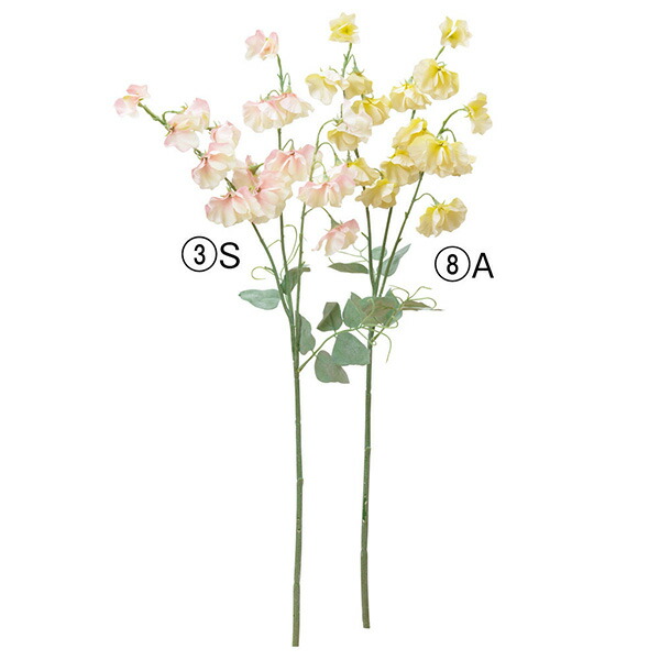 楽天市場】造花 とりよせ品 スイトピー×9 スイートピー スウィートピー