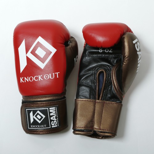 楽天市場】イサミ KNOCK OUT グローブ [ISAMI] ブラック レッド