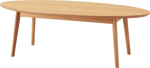 楽天市場】東谷(あずまや) オーバルテーブル ブラウン LE-454WAL