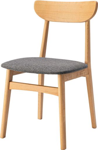 【2ヶセット】東谷(あずまや) ダイニングチェア ナチュラル CUT-011GY【メーカー直送品】｜かんだ！店