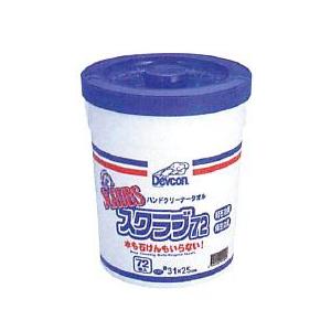 デブコン　スクラブ72（ハンドクリーナータオル）72枚入り　6個セット 51rZI+5-VmL.jpg_BO30,255,255,