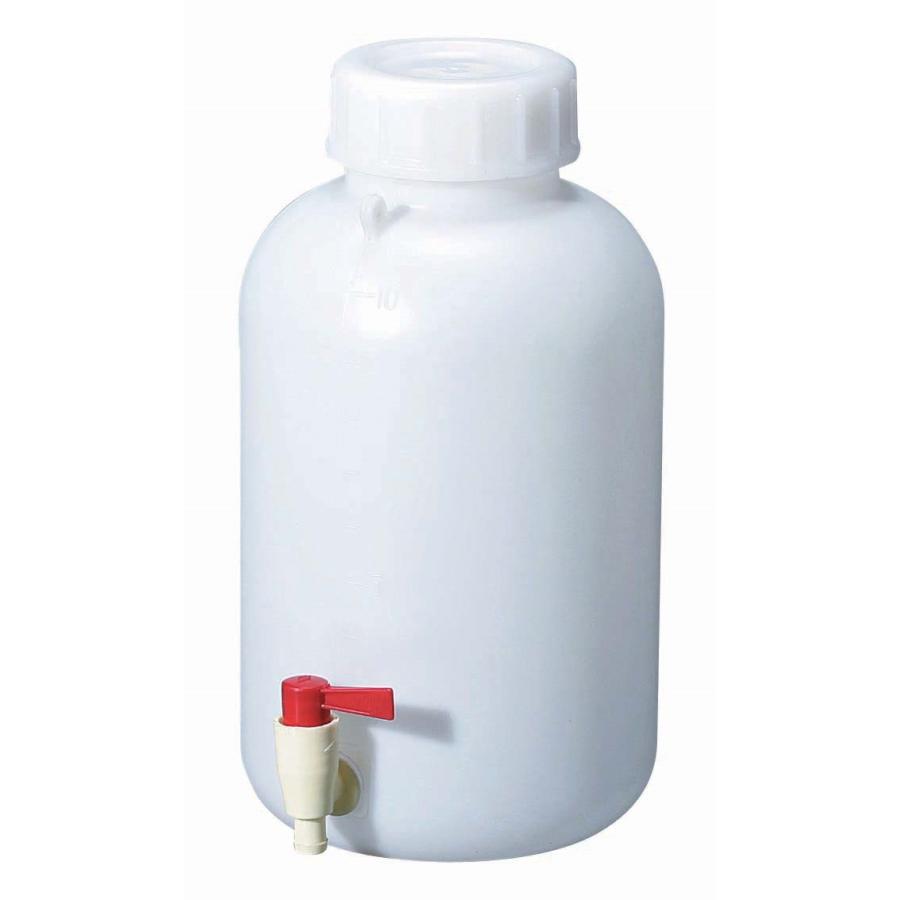 新潟精機（SK）広口コック付ボトル 10L HBW-C10L【メーカー直送品】