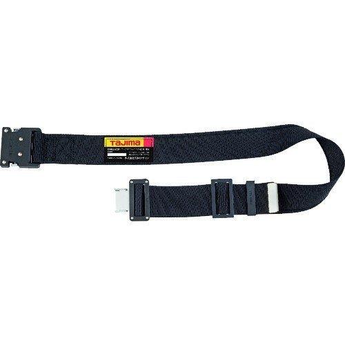 タジマ 胴ベルト アルミワンタッチ黒バックル カーブ M BWBCM125-BK