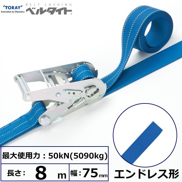 東レ ベルタイト ラチェットバックル RN-75H エン御召しもの形 RN-75H 8m【製造会社直送】