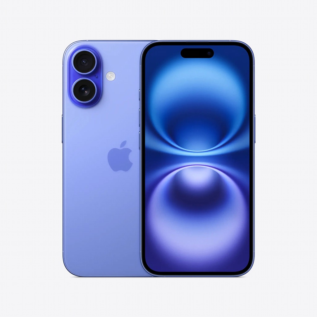 【新品】 SIMフリー iPhone 16 128GB ウルトラマリン SIMロック解除済 中古スマホ 中古iphone 補償付き 送料無料 白ロム 中古携帯|中古携帯のリユース 店