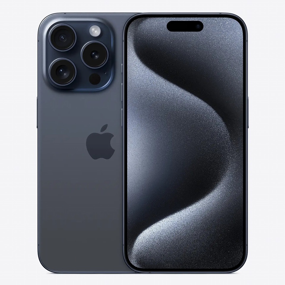 【中古】docomo iPhone 15 Pro 128GB ブルーチタニウム 中古スマホ 中古iphone 補償付き 送料無料 白ロム 中古携帯｜中古携帯のリユース　店
