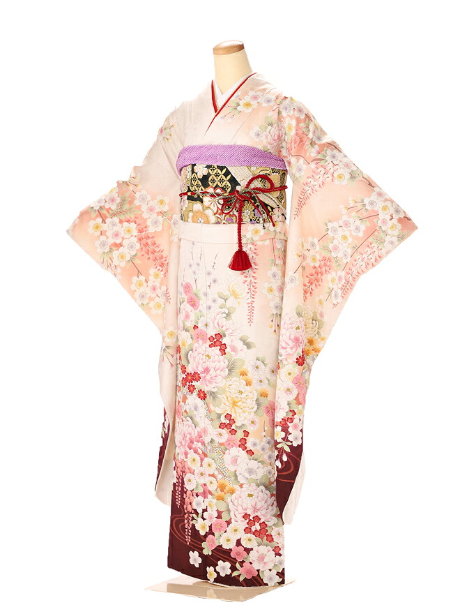 振袖 レンタル 成人式 ふりそで furisode 二十歳のお祝い せいじんしき 20歳 女性 着物 正絹 白427 155cm 160cm 165cm 【レンタル】|着物ネットレンタルkimonoshop