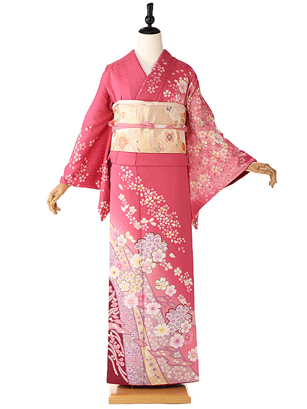 専用です　　　　　ベルベット着物 楽天市場】【美人きもの】訪問着 レンタル フルセット 着物