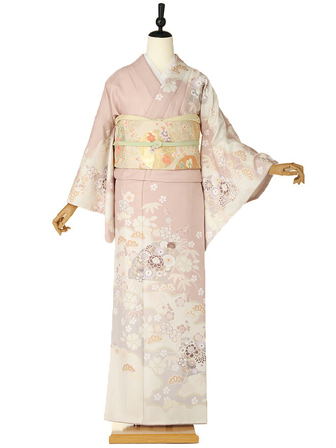 美品　人気のお色　正絹訪問着　フルセット4点　入学式　七五三　お宮参り　結婚式 楽天市場】【美人きもの】訪問着 レンタル フルセット 着物 女性 20代