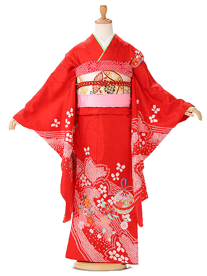 七歳祝い着セット　京鹿の子絞り　鈴乃屋誂え 楽天市場】【正絹 鹿の子絞り】古典柄 七五三 7歳 正絹 レンタル