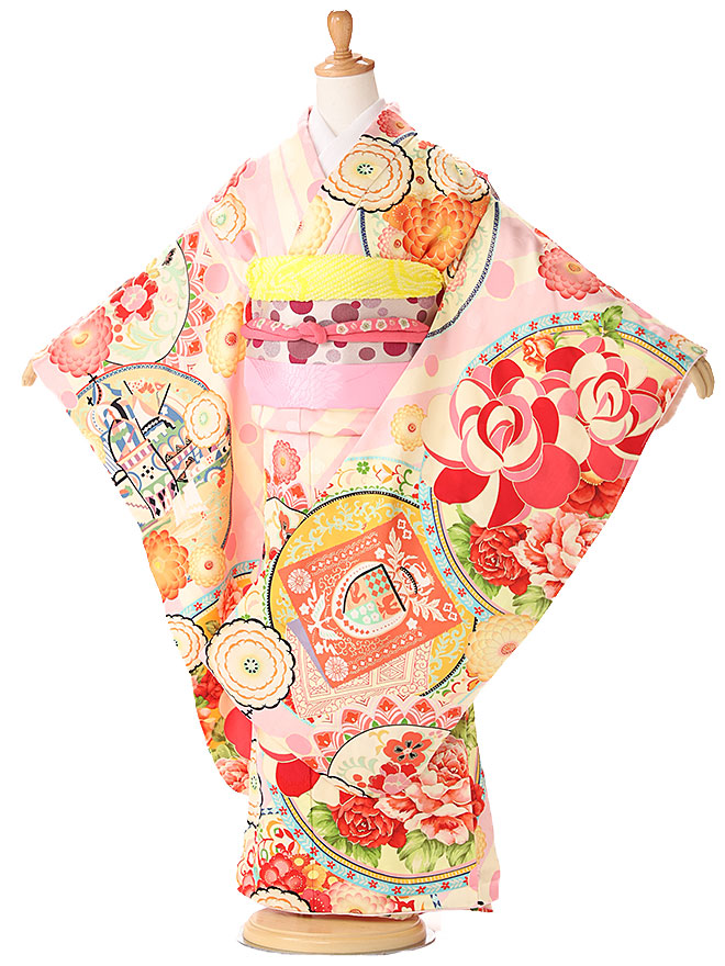 楽天市場】【正絹 鹿の子絞り】古典柄 七五三 7歳 正絹 レンタル