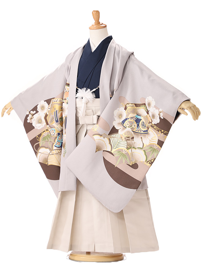 日本製 七五三 5歳 6歳 男の子 レンタル フルセット 袴 子供袴レンタル 着付けマニュアル付 袴サイズ 110cm 115cm 1cm 着物 おしゃれ 写真撮影 前撮り お出かけ 送料無料 グレー 鷹 5534 流行のアイテム