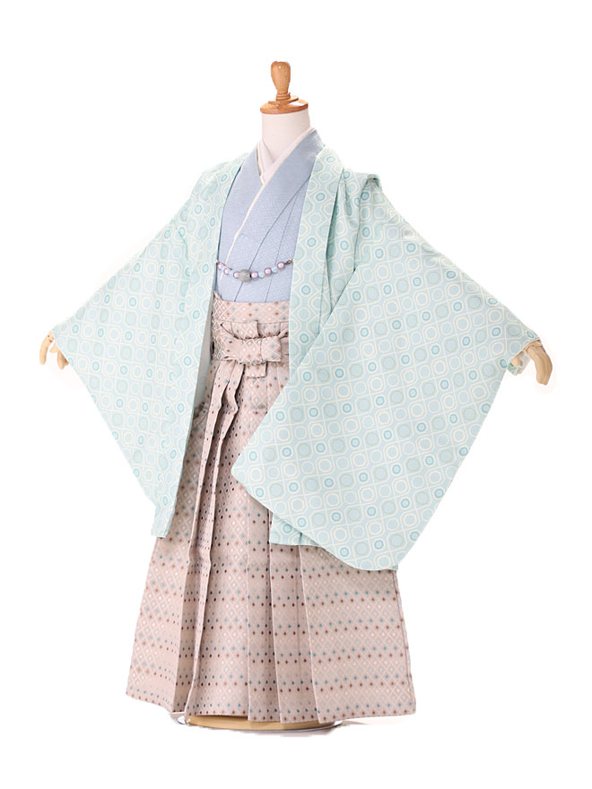 七五三 レンタル 5歳 男の子 かんたん 簡単着付 フルセット 105cm 110cm 115cm 送料無料 グリーンドット 5694【レンタル】