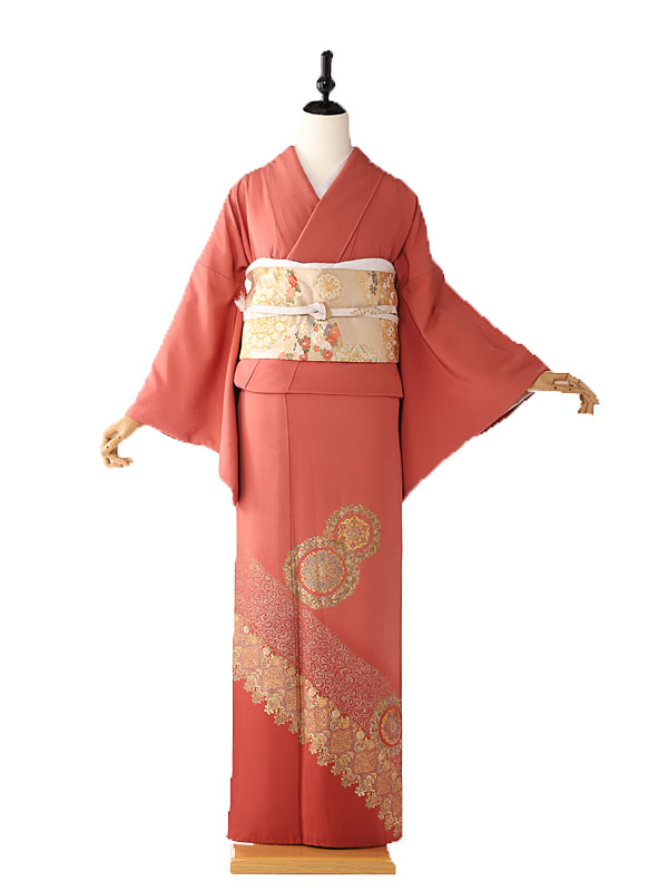 色留袖 レンタル 結婚式 叙勲 親族 既婚女性礼装 三つ紋 ピンク 150cm 155cm 160cm Tc5106 レンタル Fitzfishponds Com
