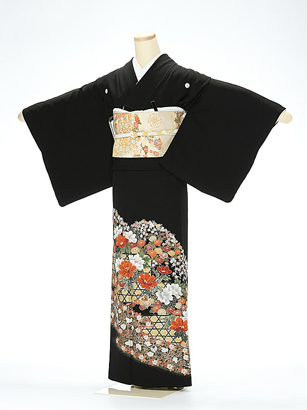 【レンタル】 黒留袖 くろとめそで 結婚式 ts1155【 母親 着物】【女性和服】【着物】【お母さん着物】【wedding】【披露宴】【貸衣装】【留袖】【列席】【往復送料無料】【京都】【正絹】