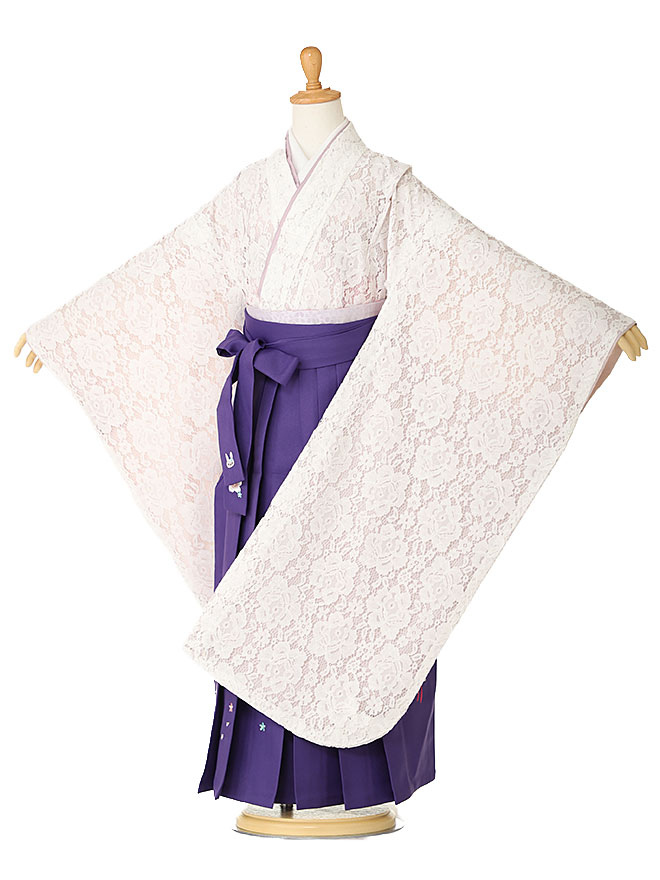 【レンタル】【卒園式 女袴】【卒業式】着物レンタル 身長115cm 120cm 125cm 6歳 7歳 保育園 幼稚園 園児 往復送料無料 レース ピンク hK7681【レンタル】