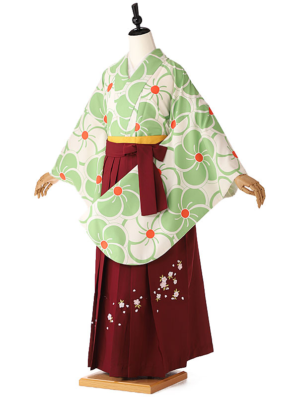卒業式 袴 レンタル 卒業式 袴セット 女性 袴 レンタル 大学 専門学校 短期大学 短大 フルセット 写真撮影 前撮り 送料無料 148cm 153cm 緑 Red 梅 Fc9159 レンタル Lojascarrossel Com Br