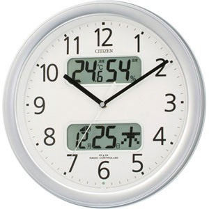 リズム時計工業 電波掛け時計「ネムリーナカレンダー」 ４ＦＹＡ０１‐０１９