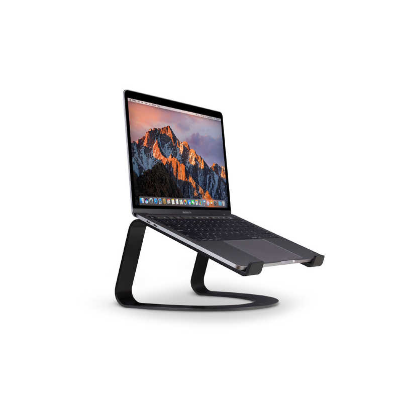 TWELVESOUTH　Ｃｕｒｖｅ　Ｓｔａｎｄ　ｆｏｒ　ＭａｃＢｏｏｋ　ＭａｃＢｏｏｋスタンド　ブラック　TWS-ST-000056