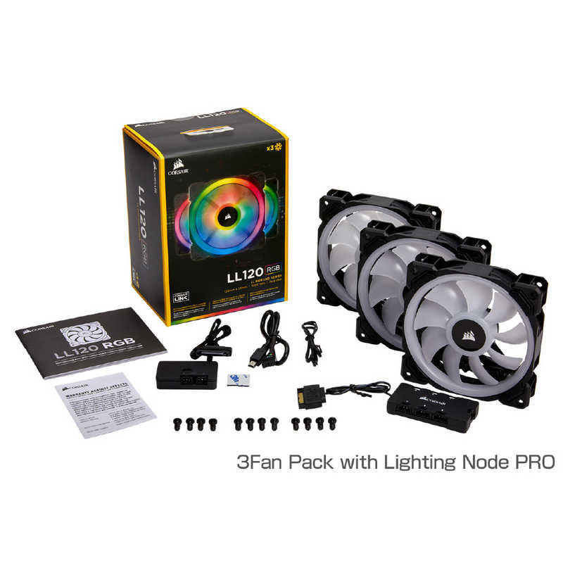 数量限定 楽天市場 Corsair ケｰスファン Ll1 Rgb 3fan Pack With Lighting Node Pro Co Ww Rgb Led コジマ楽天市場店 時間指定不可 Www Olicitante Com Br