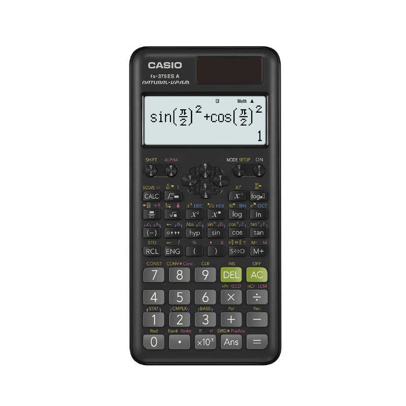 カシオ スタンダード関数電卓 fx-375ESA-Nの製品写真