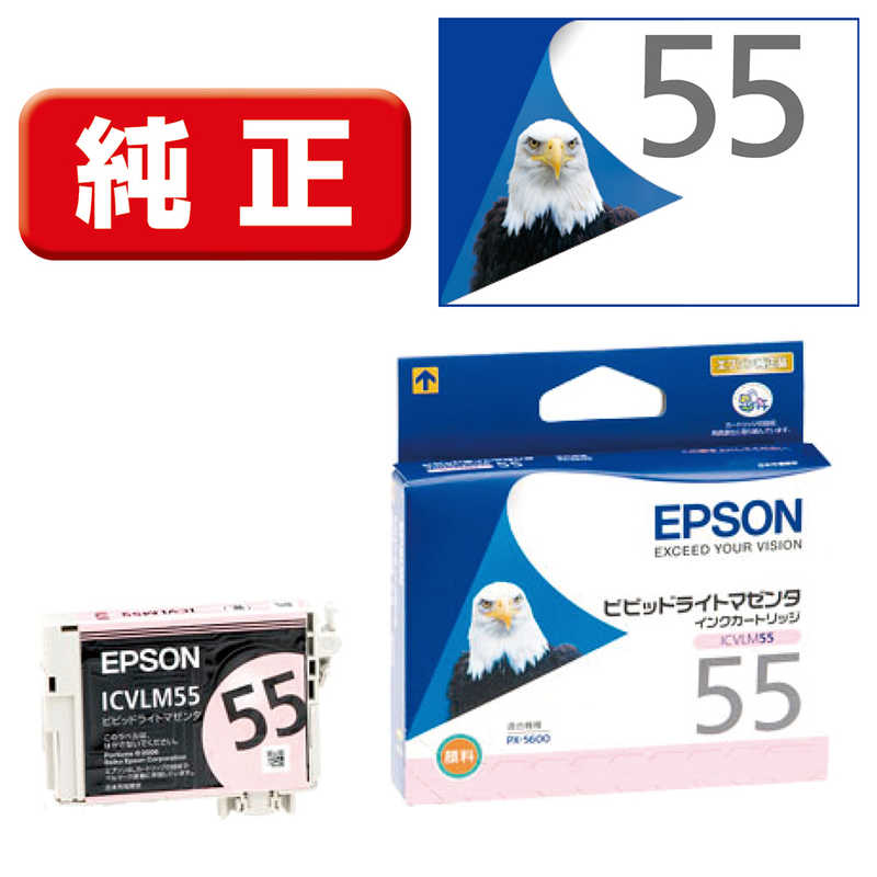 楽天市場】エプソン EPSON インクカートリッジ ICLGY55 (ライトグレｰ