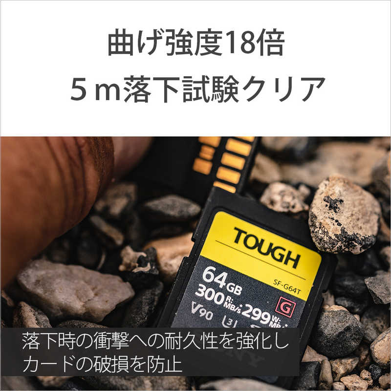 ソニー Sony Sdxcカード Tough タフ Sf Gシリーズ タフ仕様 Sf G64t Opendu17 Fr