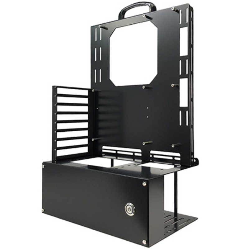 長尾製作所　ＰＣケース　オープンフレーム　ｖｅｒ．ＡＴＸ　ブラック　N-FRAME-ATX｜コジマ店