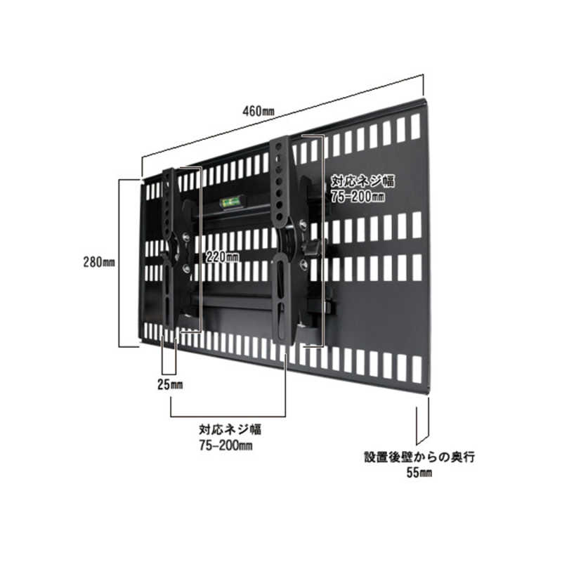 スタープラチナ テレビセットバリヤ掛け金具 In一致 セッター壁美玉 白 スタープラチナ Tvskbti100sw Daemlu Cl